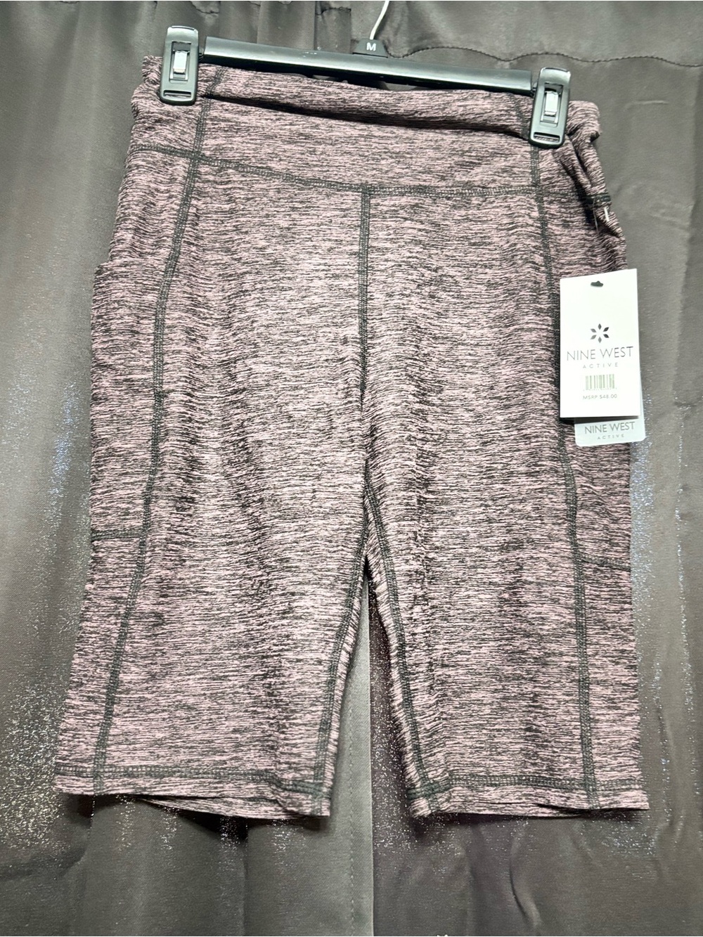 Nine West Active Heathered Mauve Sports Bra - Mauve
